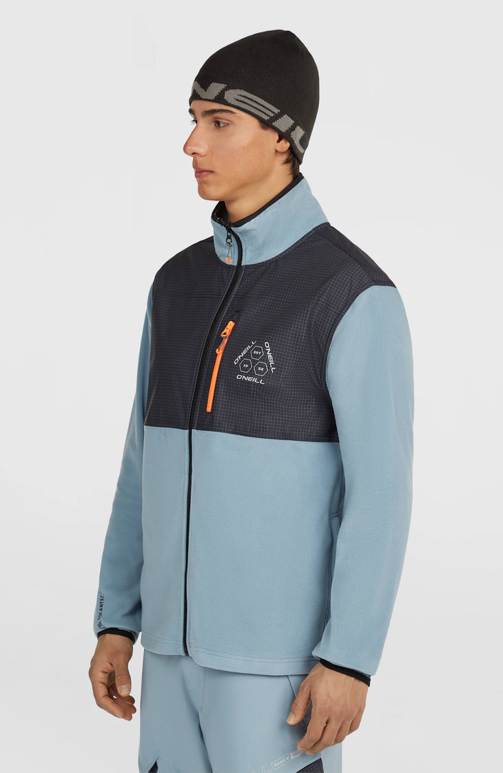 FWC'Peak Polartec® Hyperfleece-Jacke mit Reißverschluss | Murky Water Colour Block