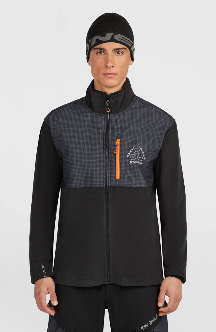 FWC'Peak Polartec® Hyperfleece-Jacke mit Reißverschluss | Black Out Colour Block