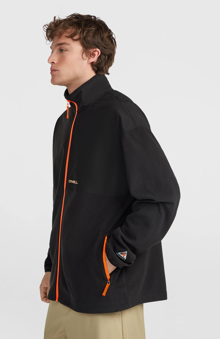 FWC'Play Polartec® Hyperfleece-Jacke mit Reißverschluss | Black Out