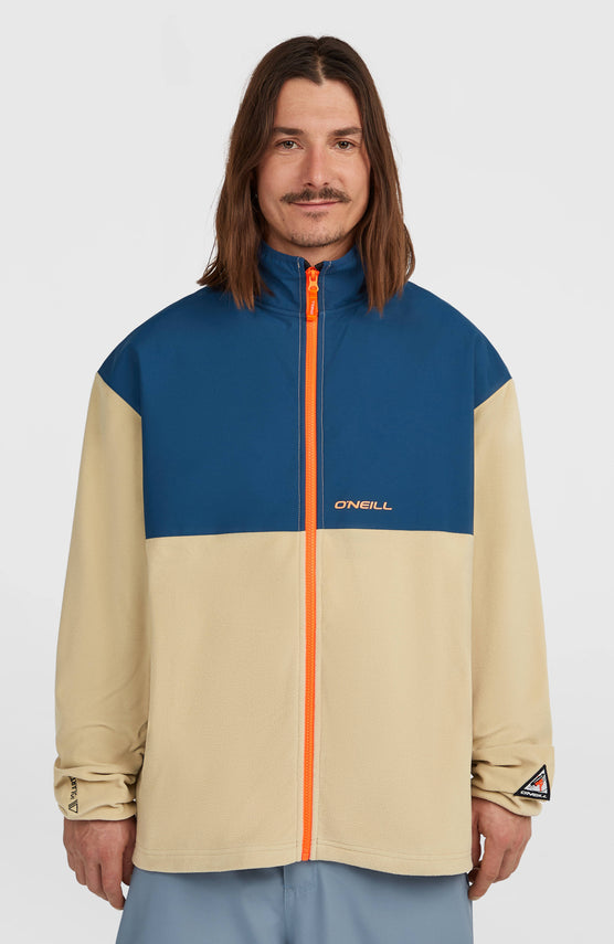 FWC'Play Polartec® Hyperfleece-Jacke mit Reißverschluss | Regal Blue Colour Block