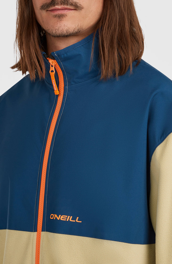FWC'Play Polartec® Hyperfleece-Jacke mit Reißverschluss | Regal Blue Colour Block