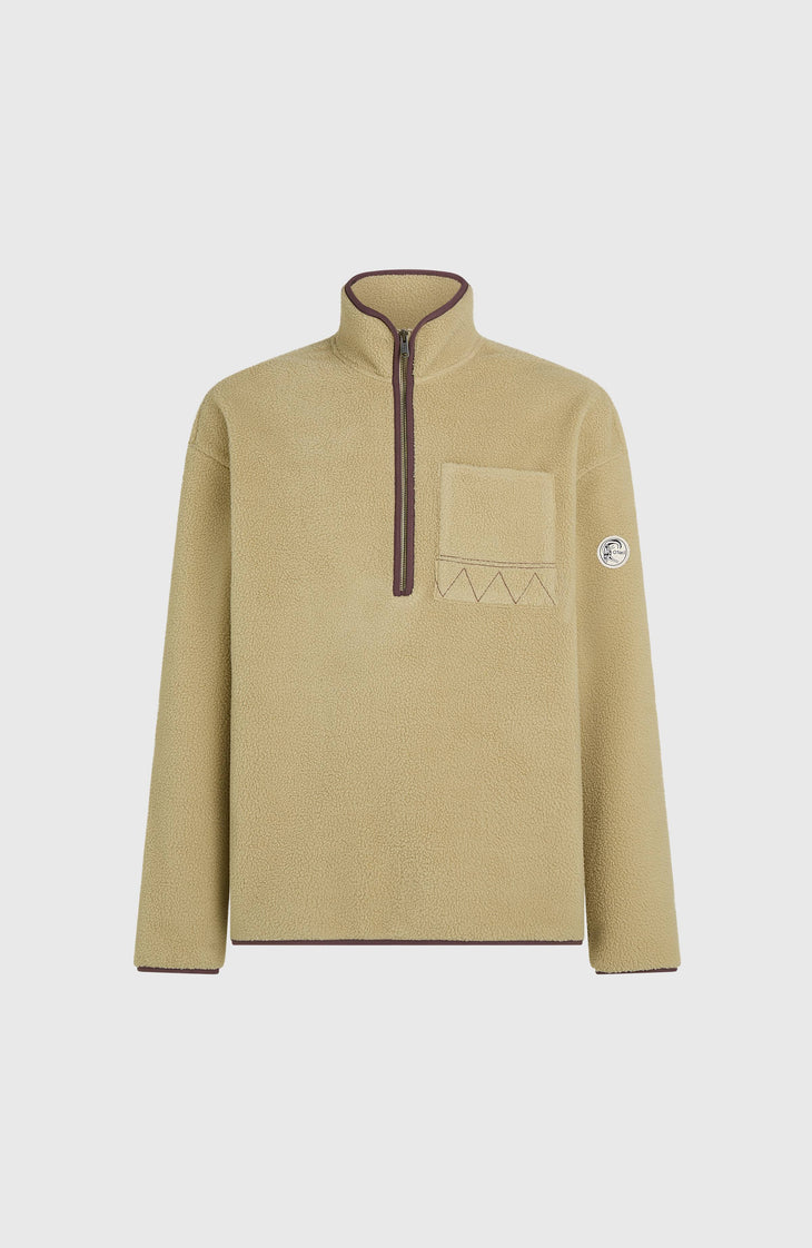 O'Riginals Fleecepullover mit Halbreißverschluss | Olive Blush