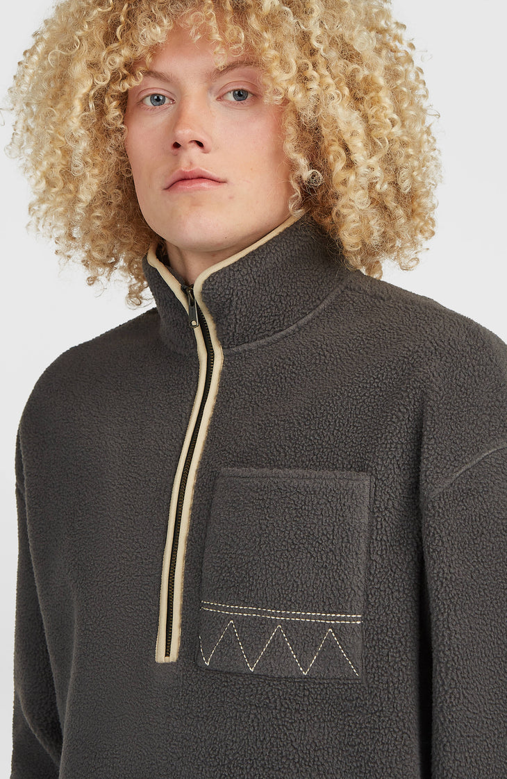 O'Riginals Fleecepullover mit Halbreißverschluss | Raven