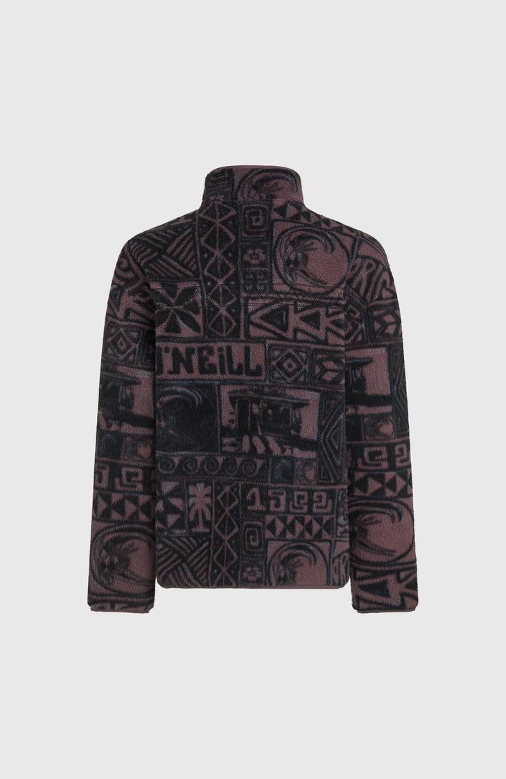 O'Riginals Fleecepullover mit Halbreißverschluss | Purple Stamps