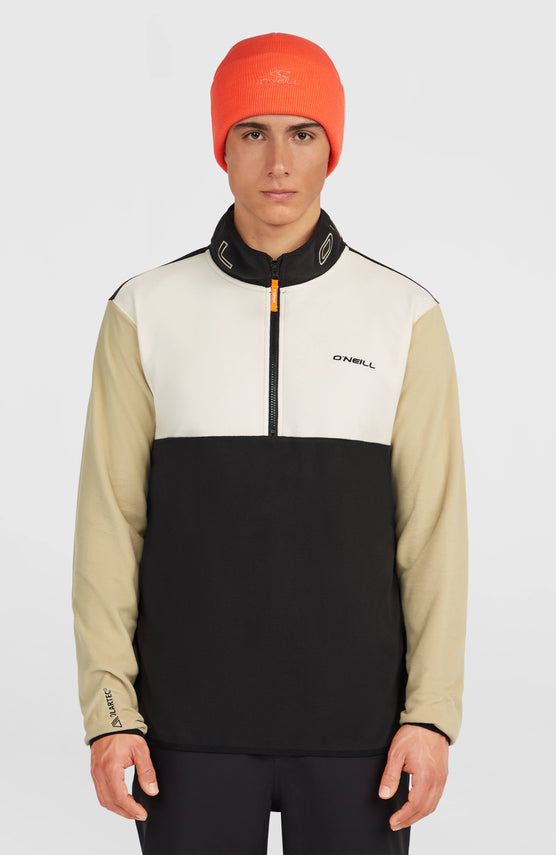 FWC'Cruz Triple Polartec® Fleecepullover mit Halbreißverschluss | Linen White Colour Block