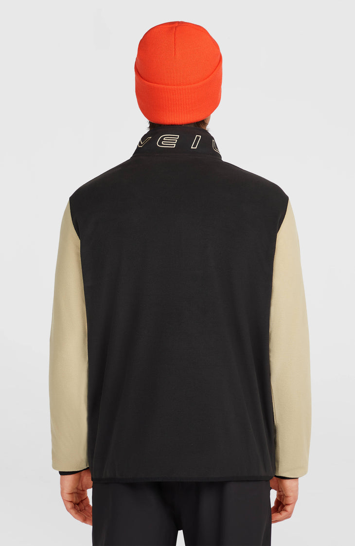 FWC'Cruz Triple Polartec® Fleecepullover mit Halbreißverschluss | Linen White Colour Block
