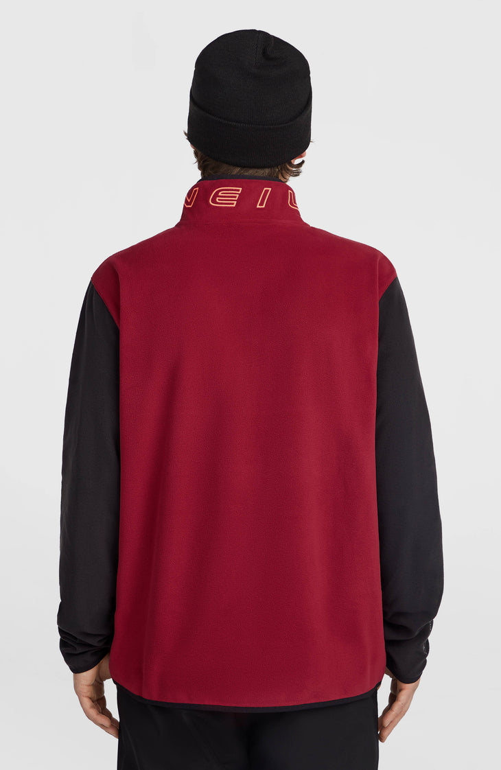 FWC'Cruz Triple Polartec® Fleecepullover mit Halbreißverschluss | Tamarillo Colour Block