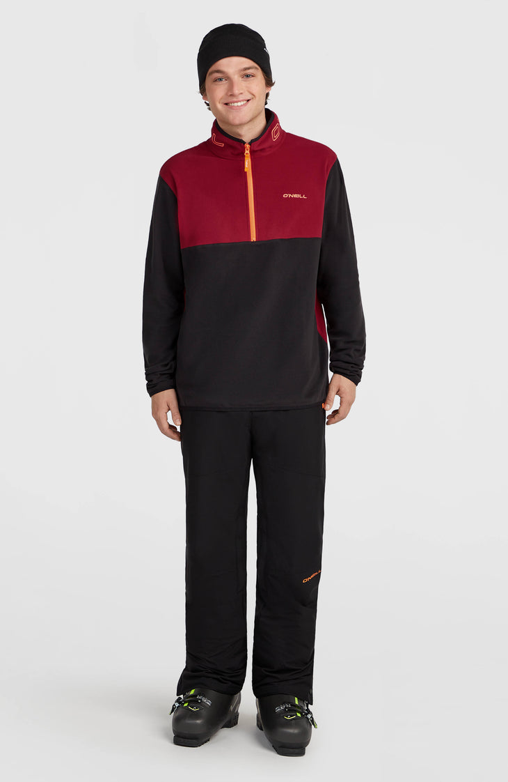 FWC'Cruz Triple Polartec® Fleecepullover mit Halbreißverschluss | Tamarillo Colour Block