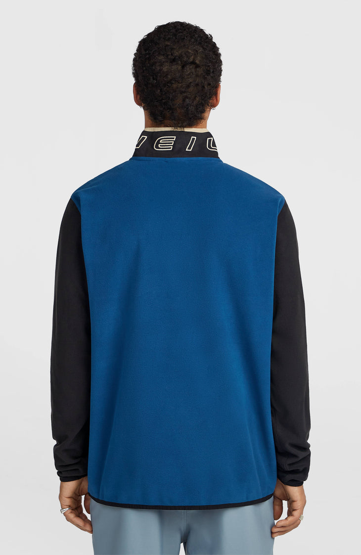 FWC'Cruz Triple Polartec® Fleecepullover mit Halbreißverschluss | Regal Blue Colour Block