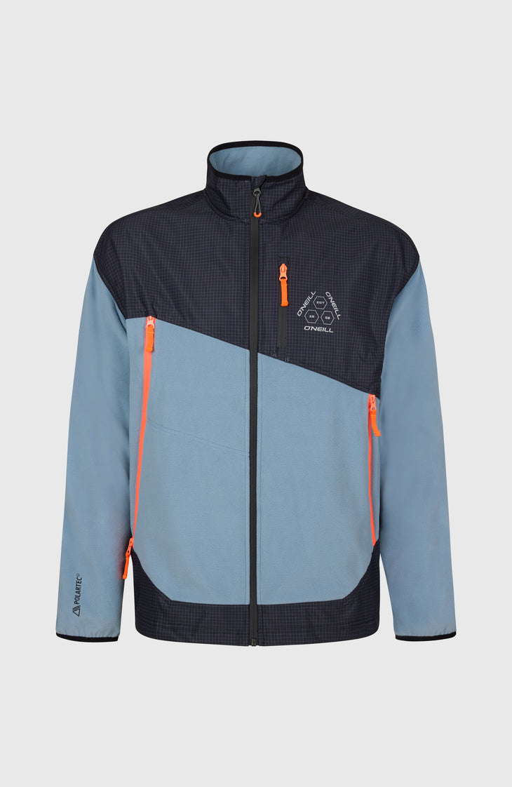 FWC'Peak Polartec® Fire Hyperfleece-Jacke mit Reißverschluss | Murky Water Colour Block