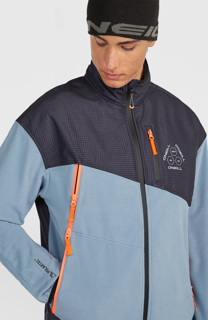 FWC'Peak Polartec® Fire Hyperfleece-Jacke mit Reißverschluss | Murky Water Colour Block