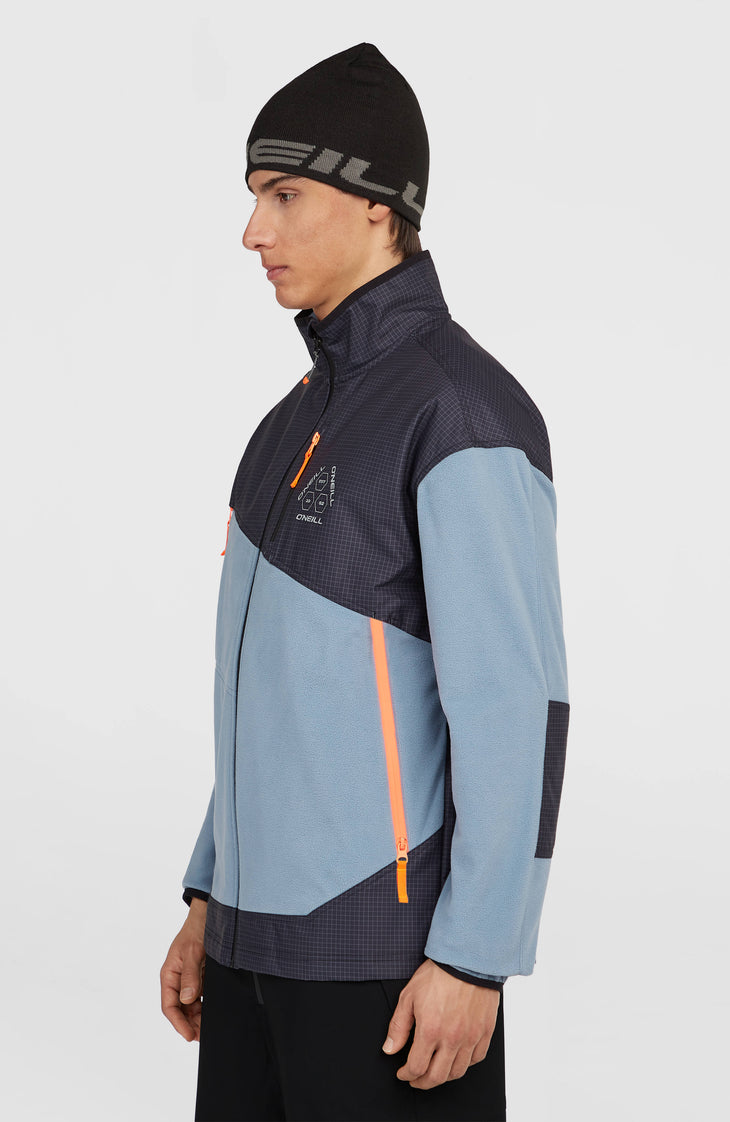 FWC'Peak Polartec® Fire Hyperfleece-Jacke mit Reißverschluss | Murky Water Colour Block