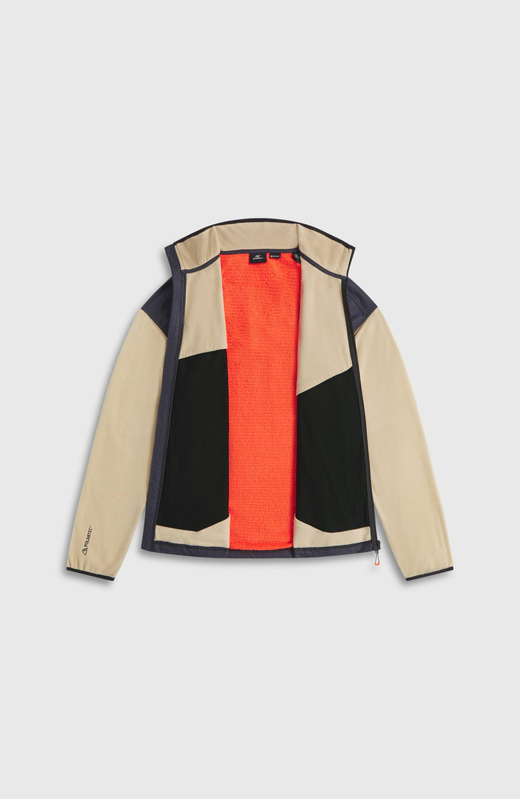 FWC'Peak Polartec® Fire Hyperfleece-Jacke mit Reißverschluss | Olive Blush Colour Block