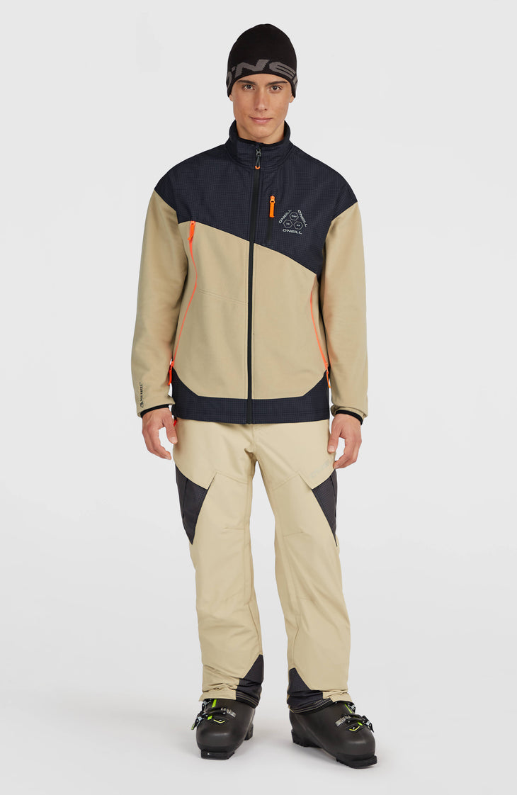 FWC'Peak Polartec® Fire Hyperfleece-Jacke mit Reißverschluss | Olive Blush Colour Block