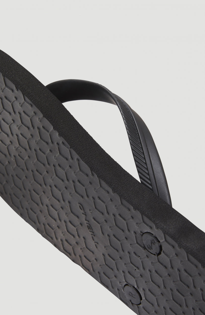 Profile Sandalen mit kleinem Logo | Black Out