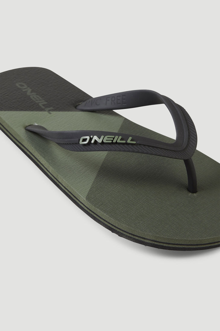Profile Color Block Sandalen | Deep Lichen Green Colour Block