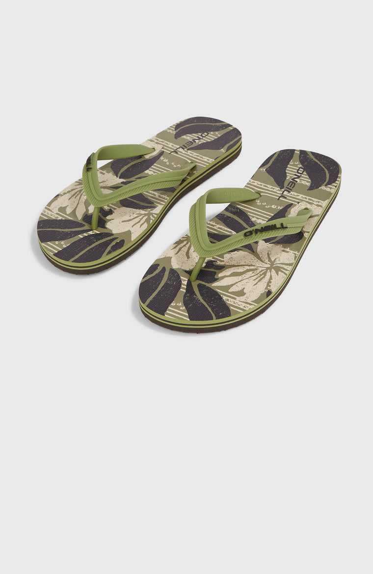 Profile Graphic Sandalen | Green Dusty Flower Profile Graphic Sandalen | Green Dusty Flower