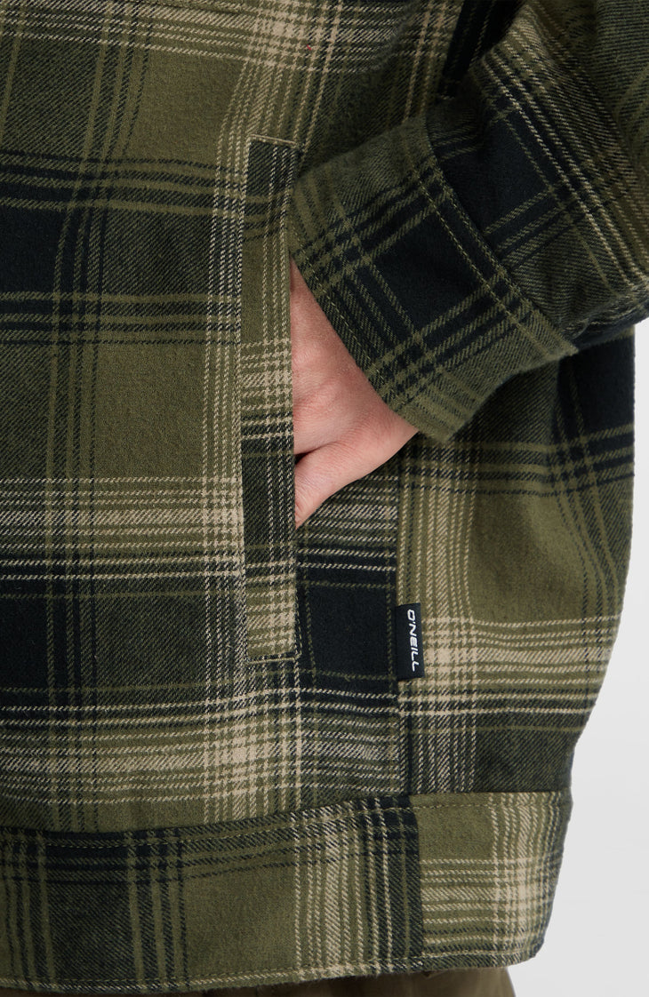 Jacke mit Fleecefutter | Green Check Small