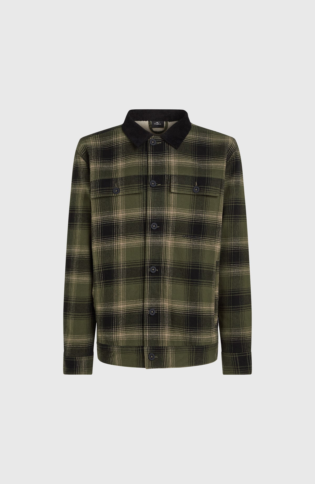 Jacke mit Fleecefutter | Green Check Small