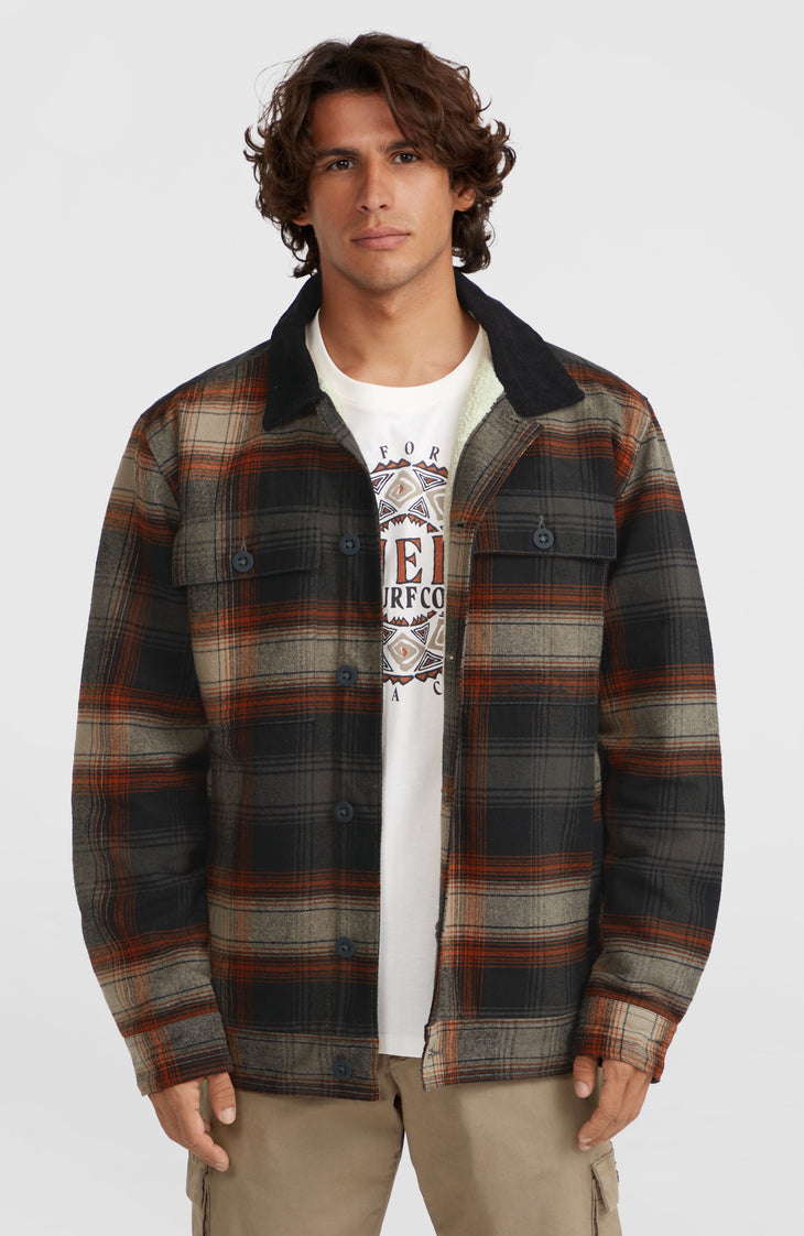 Jacke mit Fleecefutter | Grey Check Small