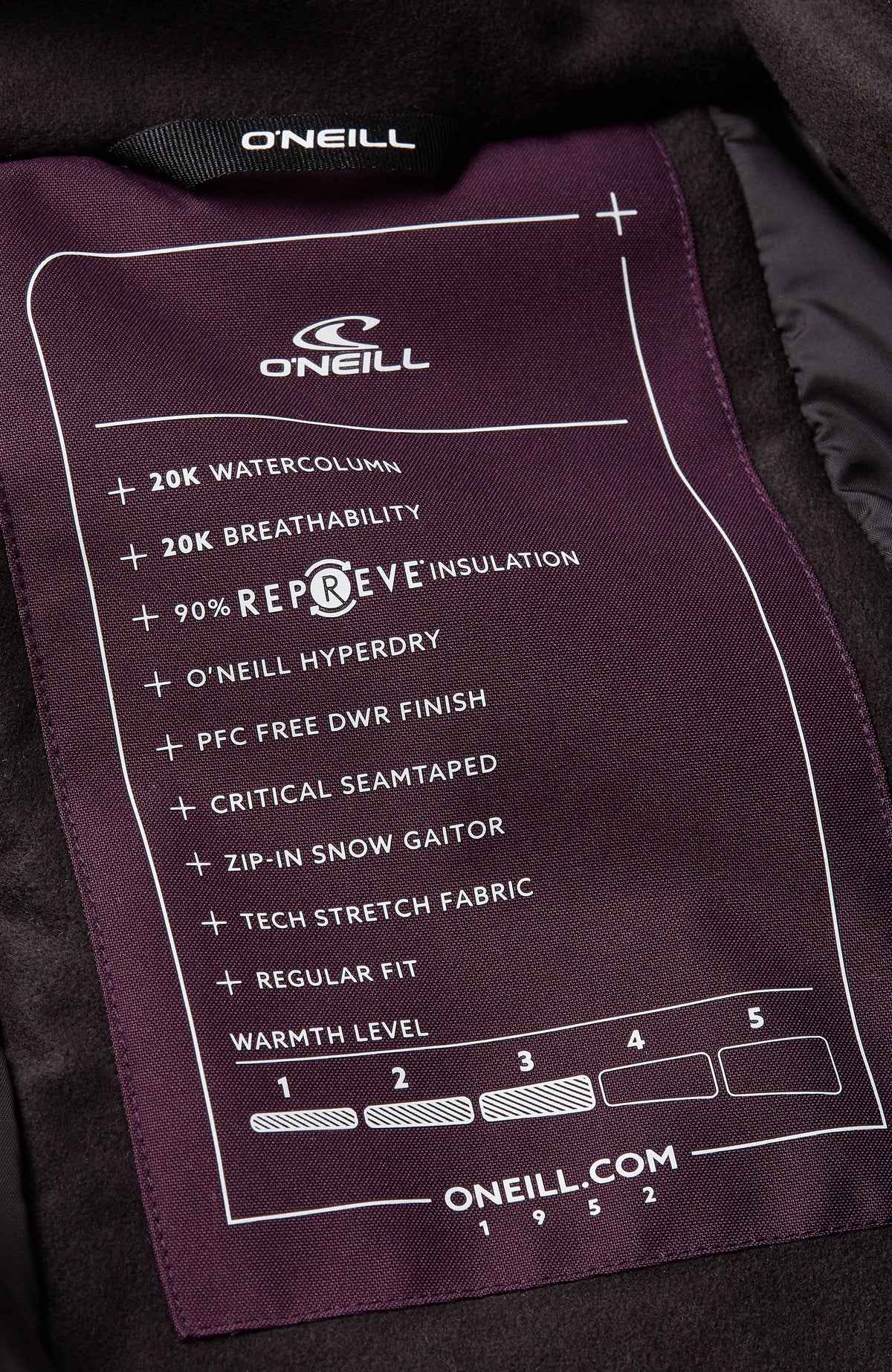 O'Riginals Hybrid-Skijacke | Aubergine Colour Block