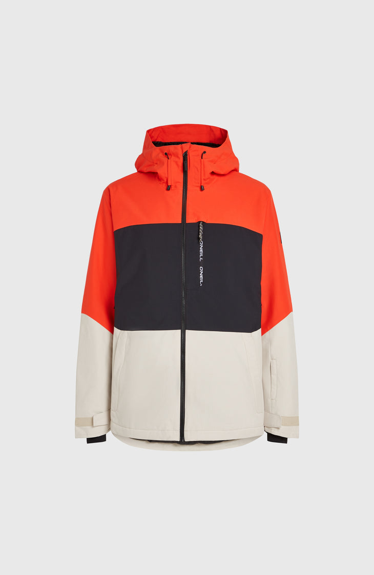 Carbonite Skijacke | Paprika Flame Colour Block