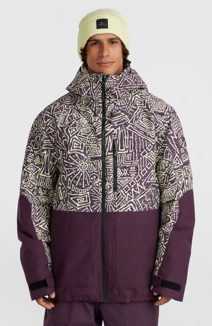 O'Riginals Block Skijacke | Dark Purple Sketcheritage