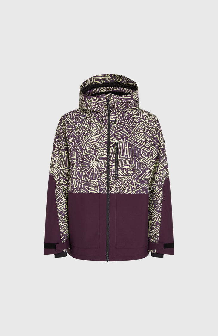 O'Riginals Block Skijacke | Dark Purple Sketcheritage
