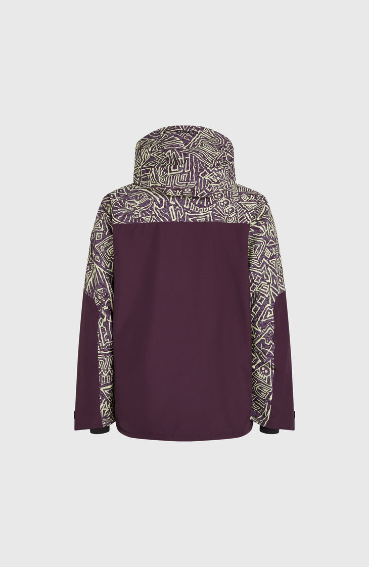 O'Riginals Block Skijacke | Dark Purple Sketcheritage