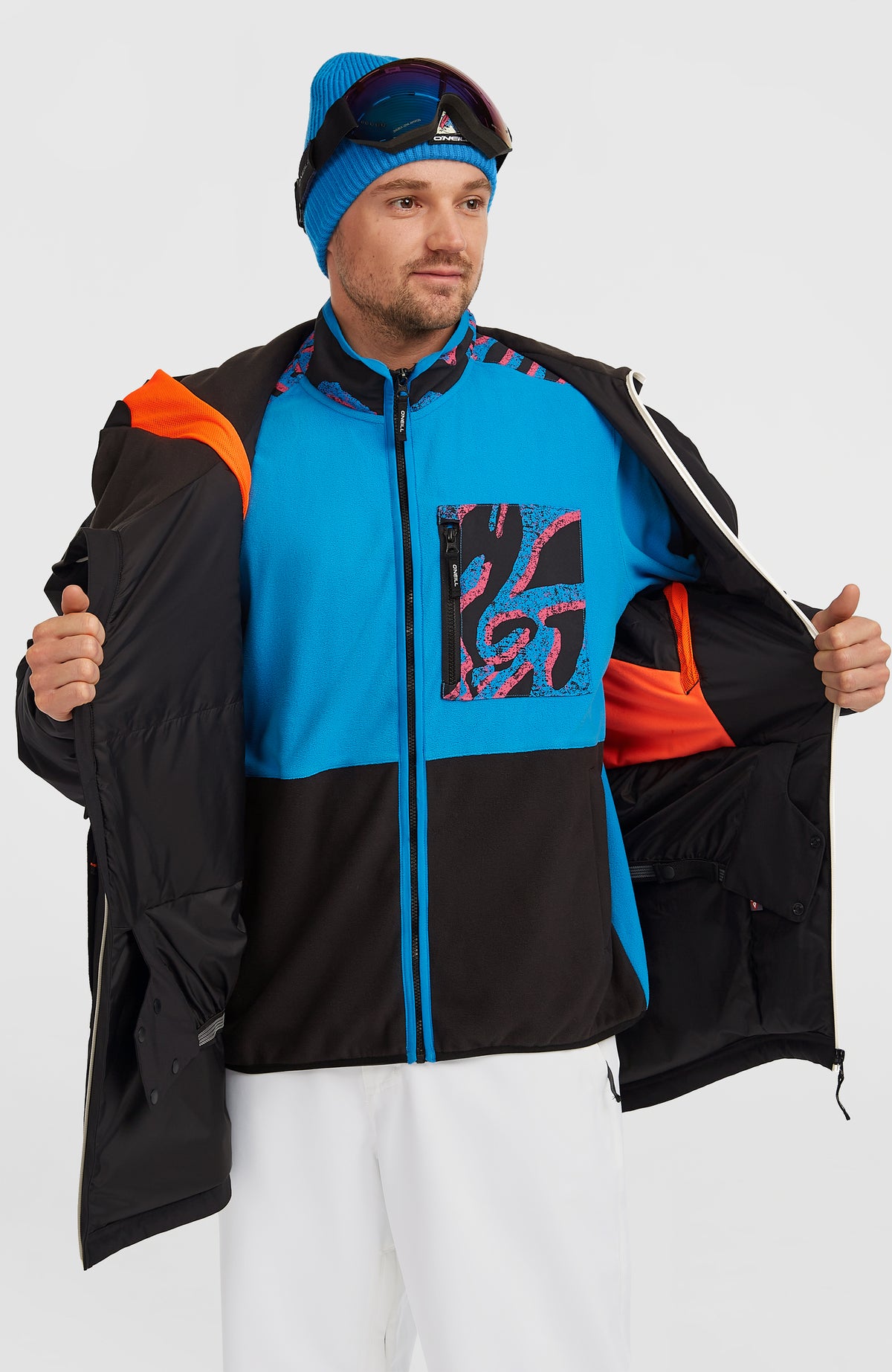 FWC'Play Asymmetric Ski- und Snowboardjacke | Black Out