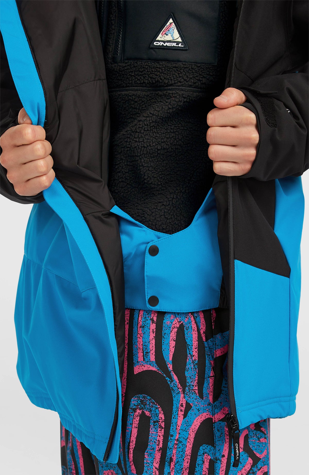 FWC'Play Asymmetric Ski- und Snowboardjacke | Ocean Melody Colour Block