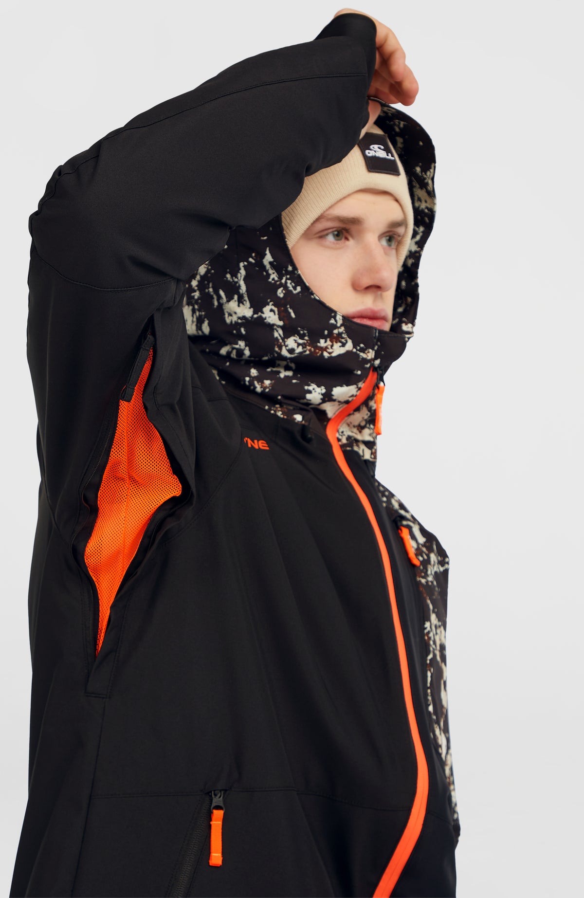 FWC'Cruz Block Skijacke | Black/Beige Quarry