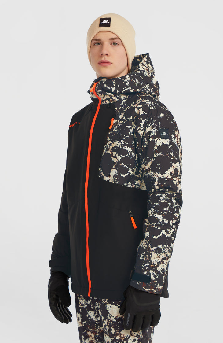 FWC'Cruz Block Skijacke | Black/Beige Quarry