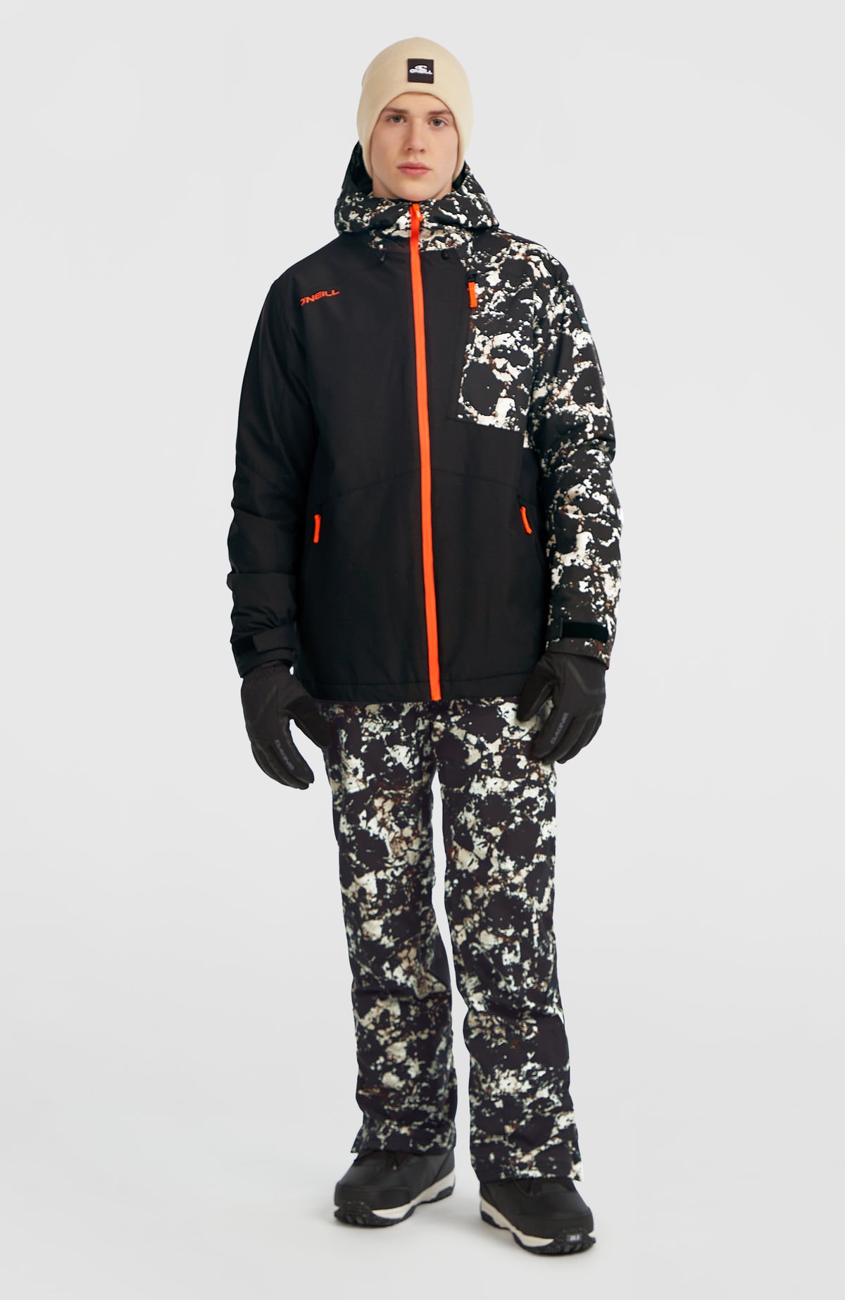 FWC'Cruz Block Skijacke | Black/Beige Quarry