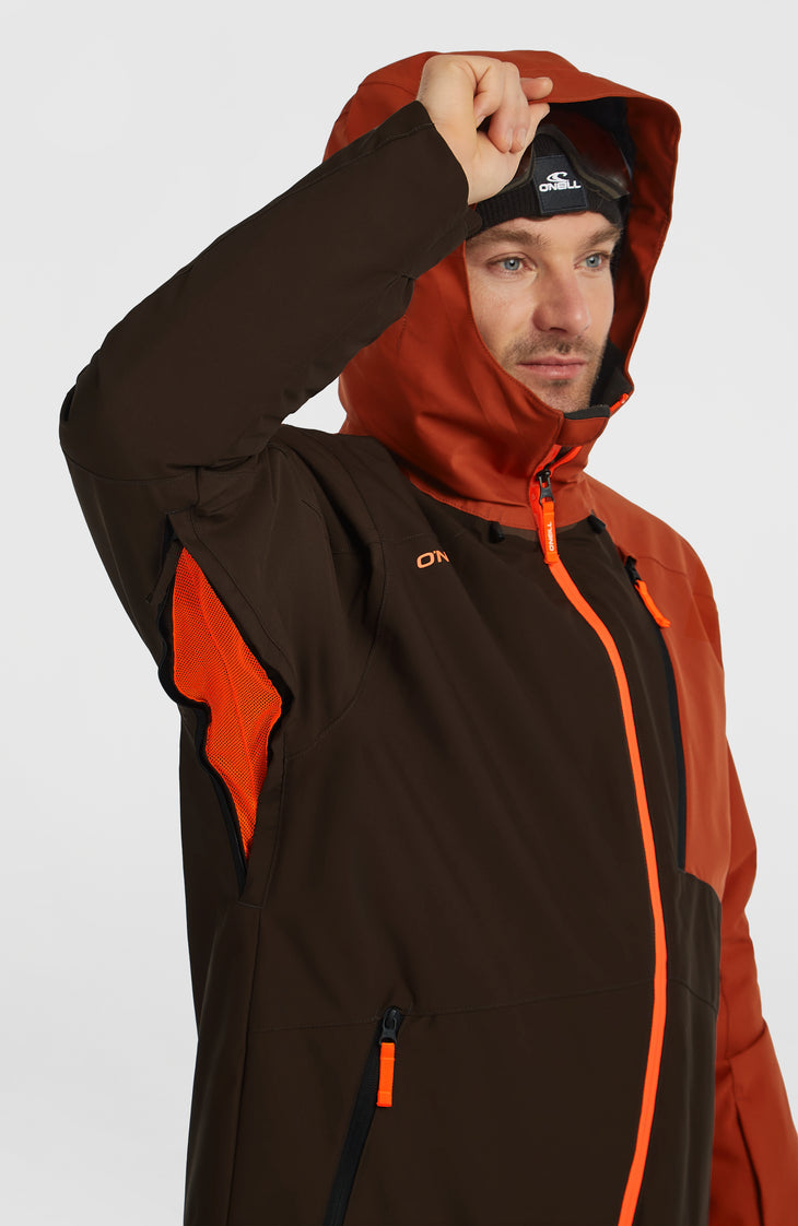 FWC'Cruz Block Skijacke | Coffee Bean Colour Block