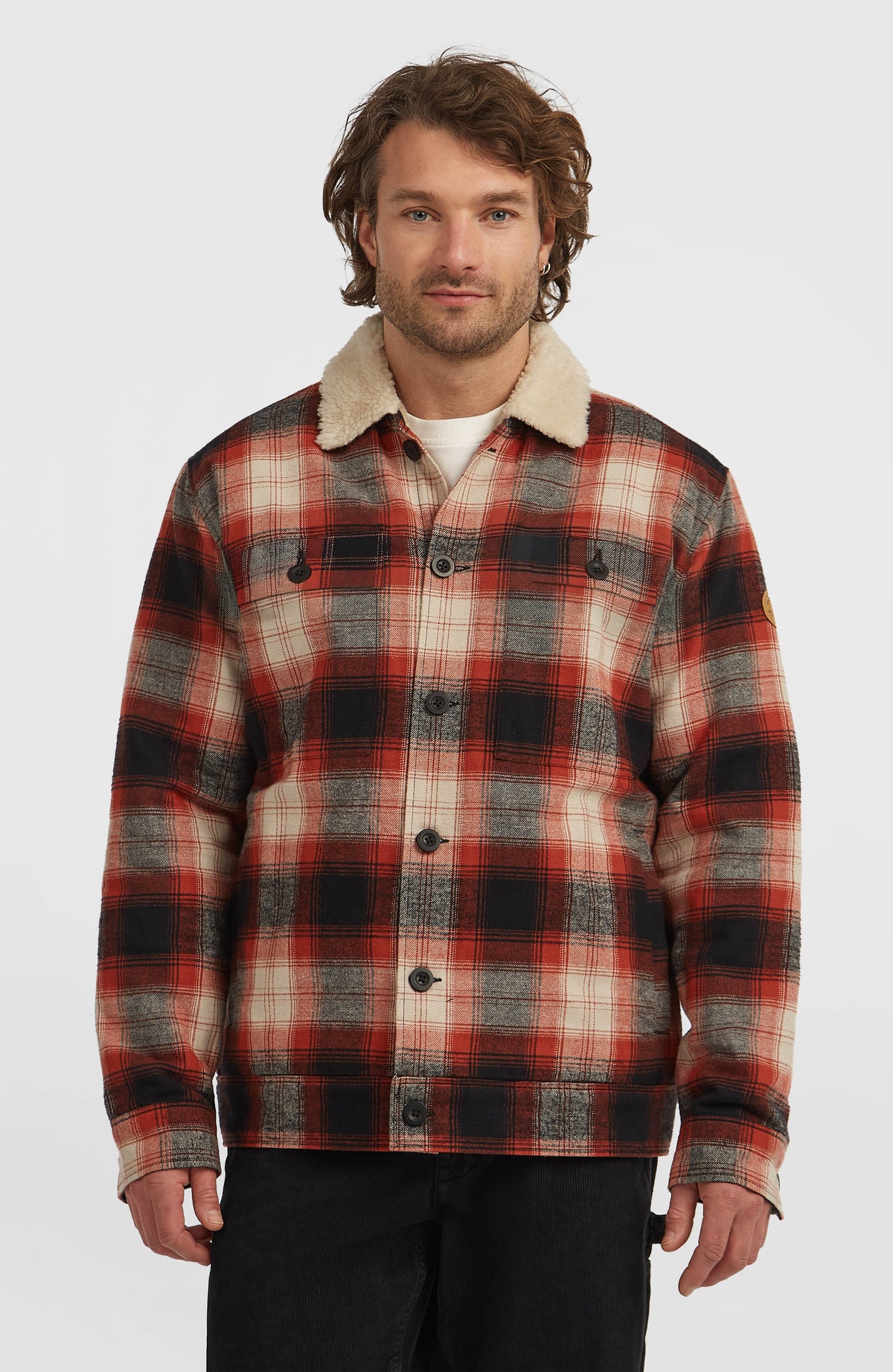 O'Riginals Jacke mit Fleecefutter | Bonfire Check