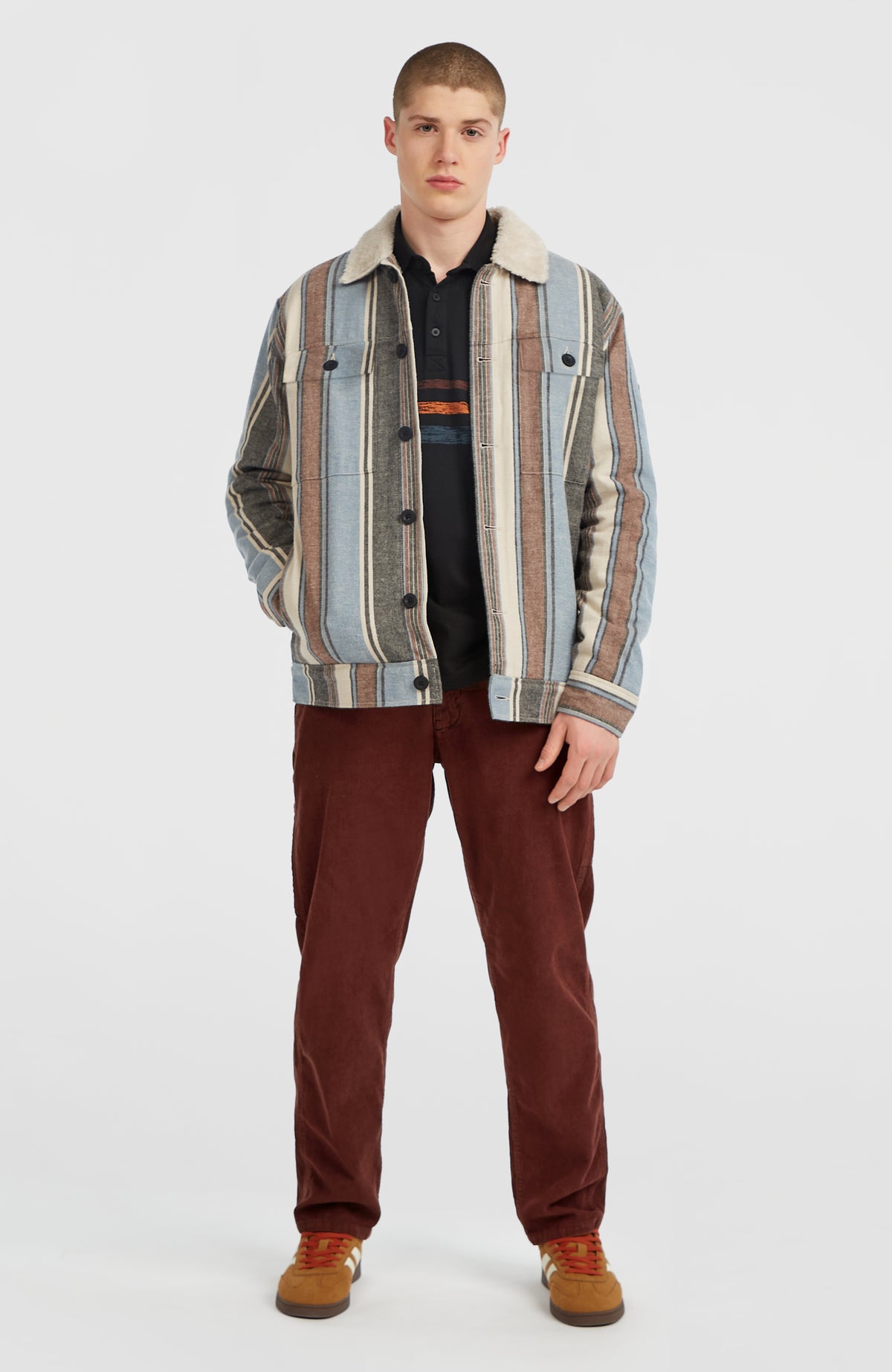 O'Riginals Jacke mit Fleecefutter | Blue Vintage O'Neill Stripe