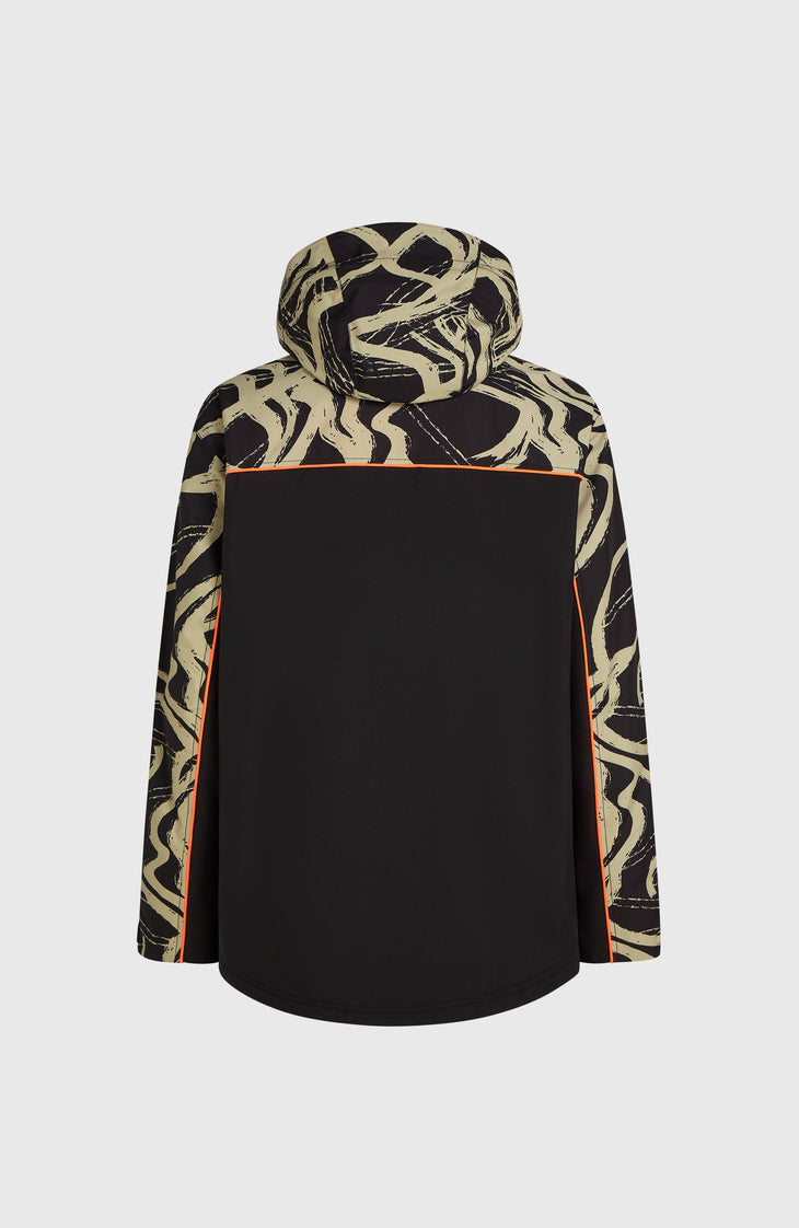 FWC'Play Asymmetric Ski- und Snowboardjacke | Beige Snowtracks