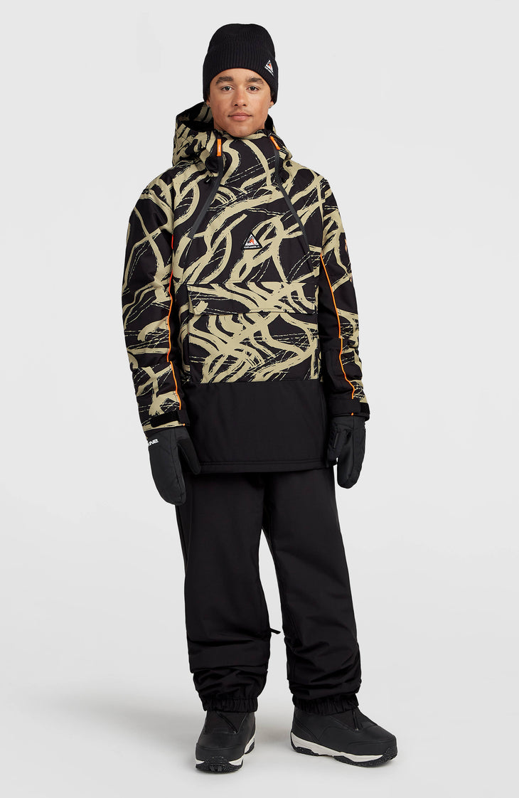 FWC'Play Asymmetric Ski- und Snowboardjacke | Beige Snowtracks