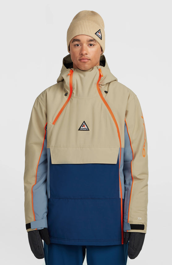 FWC'Play Asymmetric Ski- und Snowboardjacke | Olive Blush Colour Block