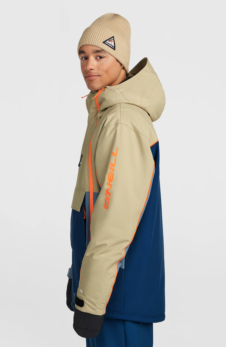 FWC'Play Asymmetric Ski- und Snowboardjacke | Olive Blush Colour Block