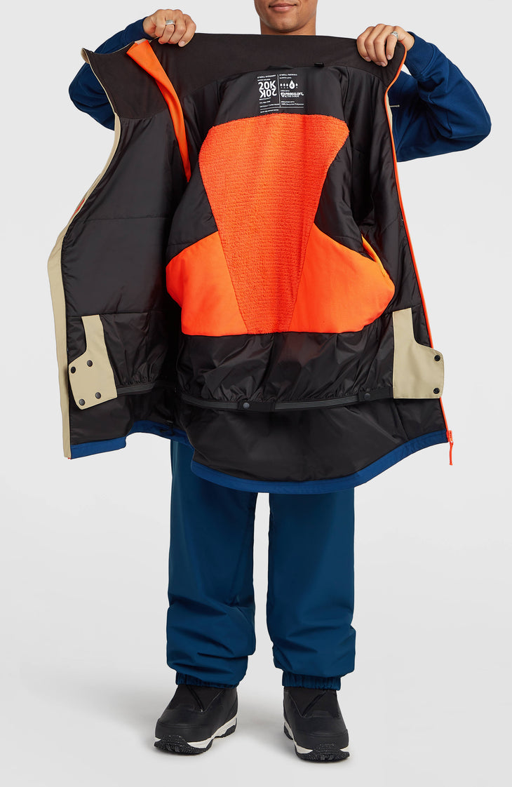 FWC'Play Asymmetric Ski- und Snowboardjacke | Olive Blush Colour Block