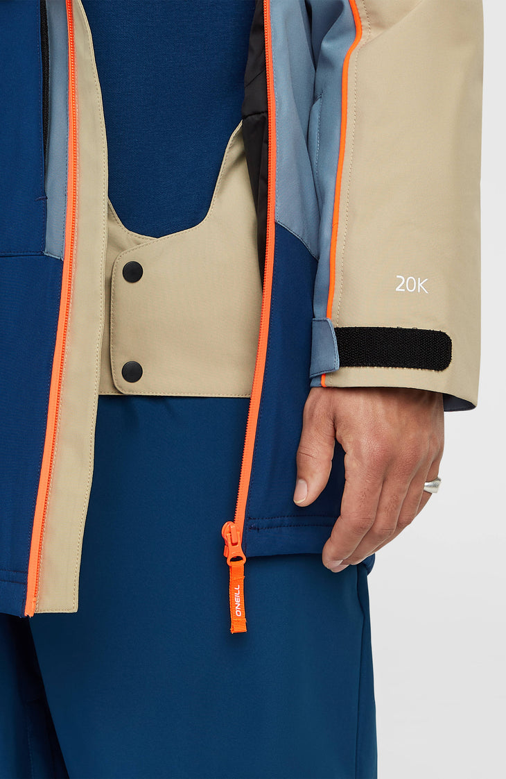 FWC'Play Asymmetric Ski- und Snowboardjacke | Olive Blush Colour Block
