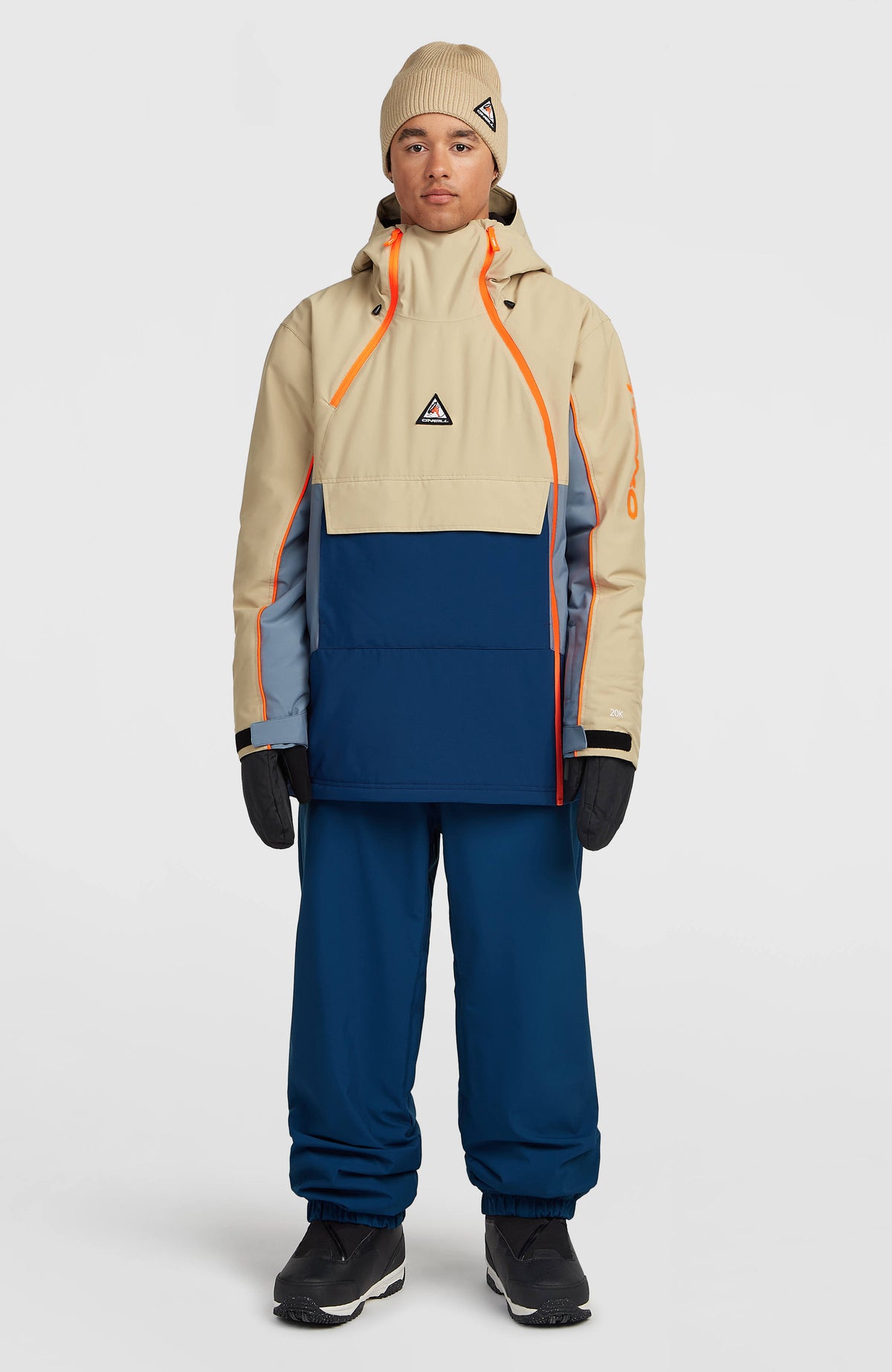 FWC'Play Asymmetric Ski- und Snowboardjacke | Olive Blush Colour Block