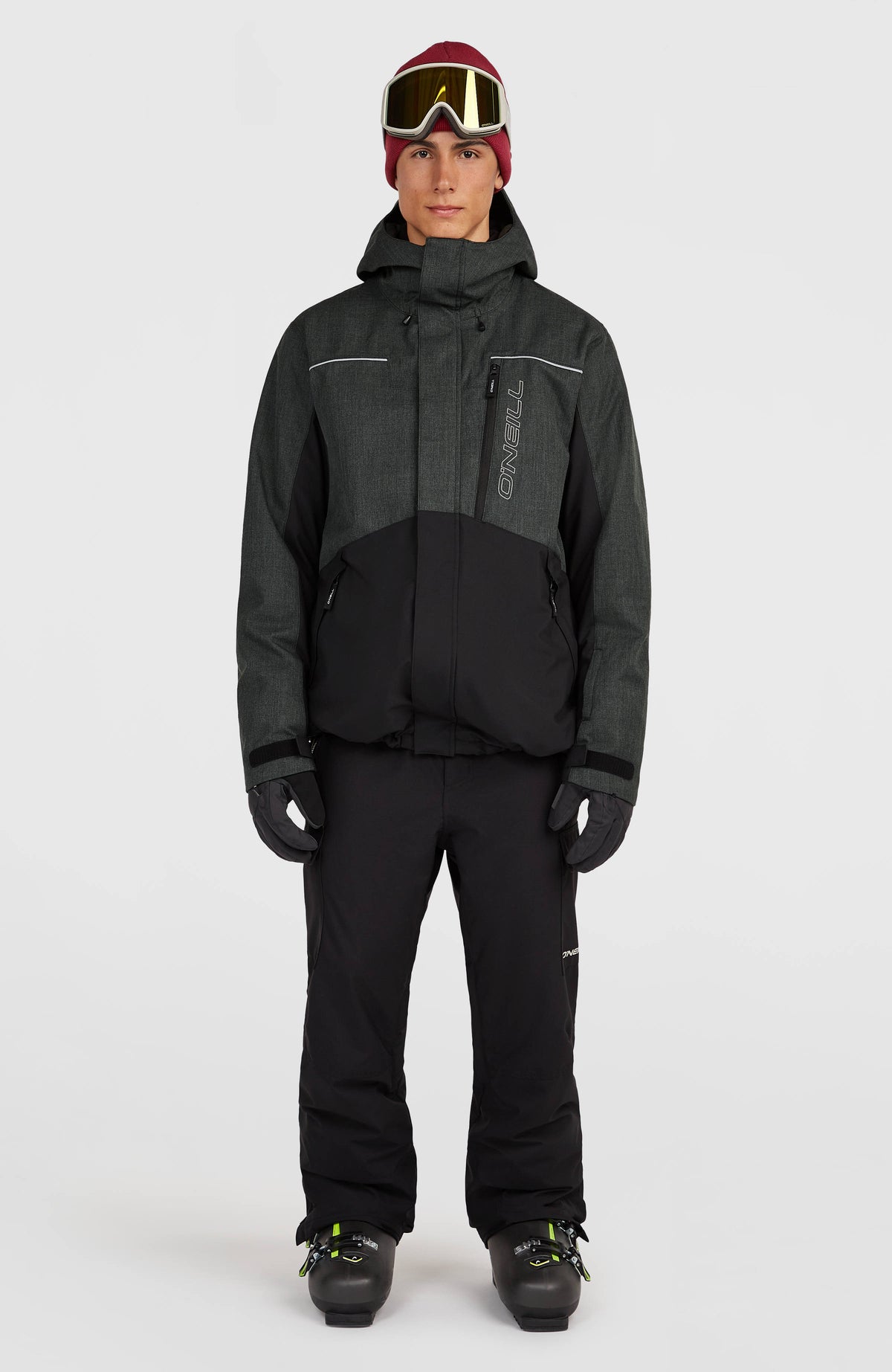 FWC'Cruz Melange Skijacke | Black Out Colour Block