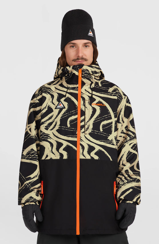 FWC'Play Park Ski- und Snowboardjacke | Beige Snowtracks