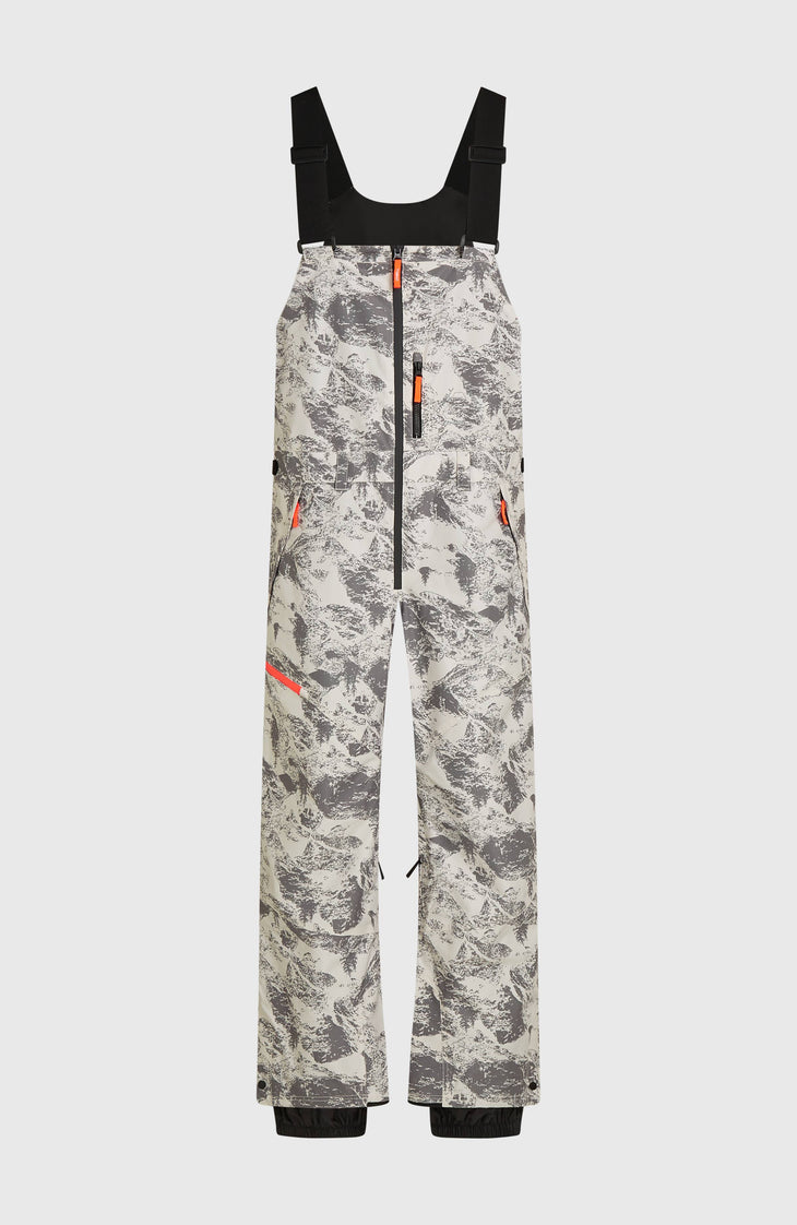 FWC'Peak Bib Skihose | Grey Mountain Landscape