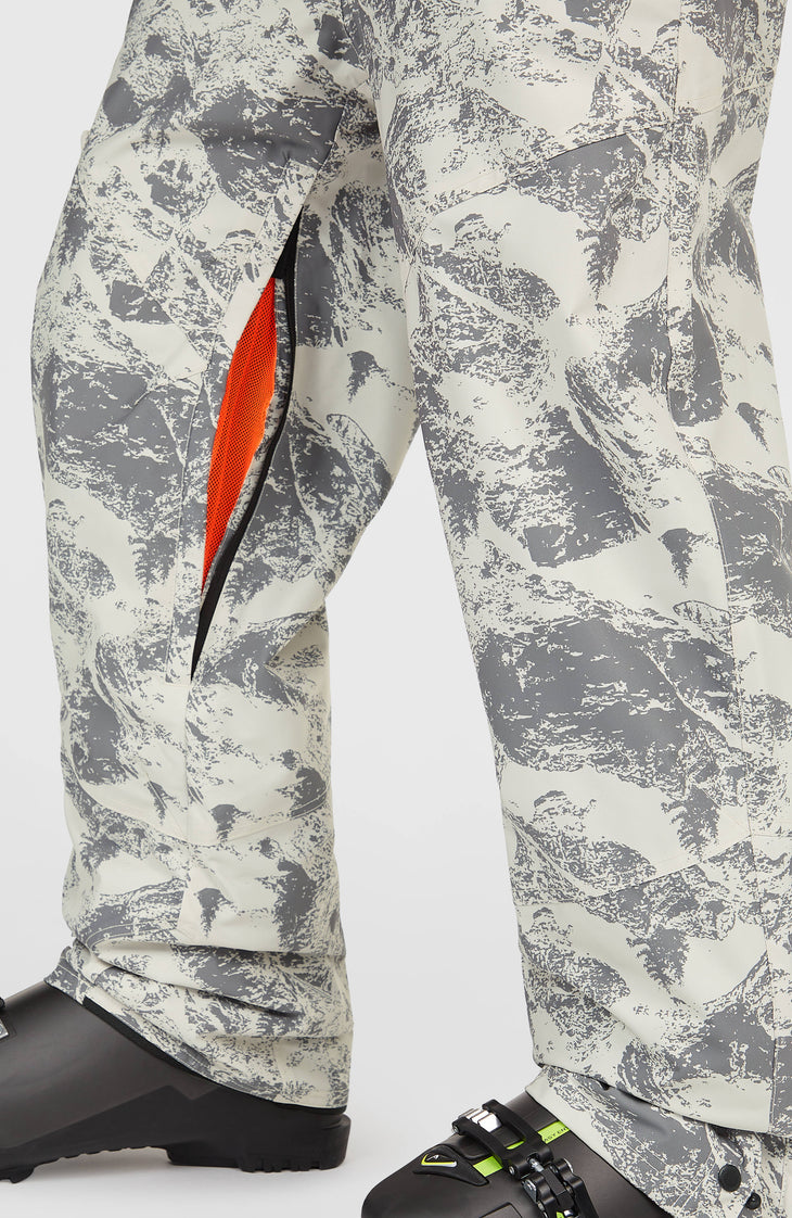 FWC'Peak Bib Skihose | Grey Mountain Landscape
