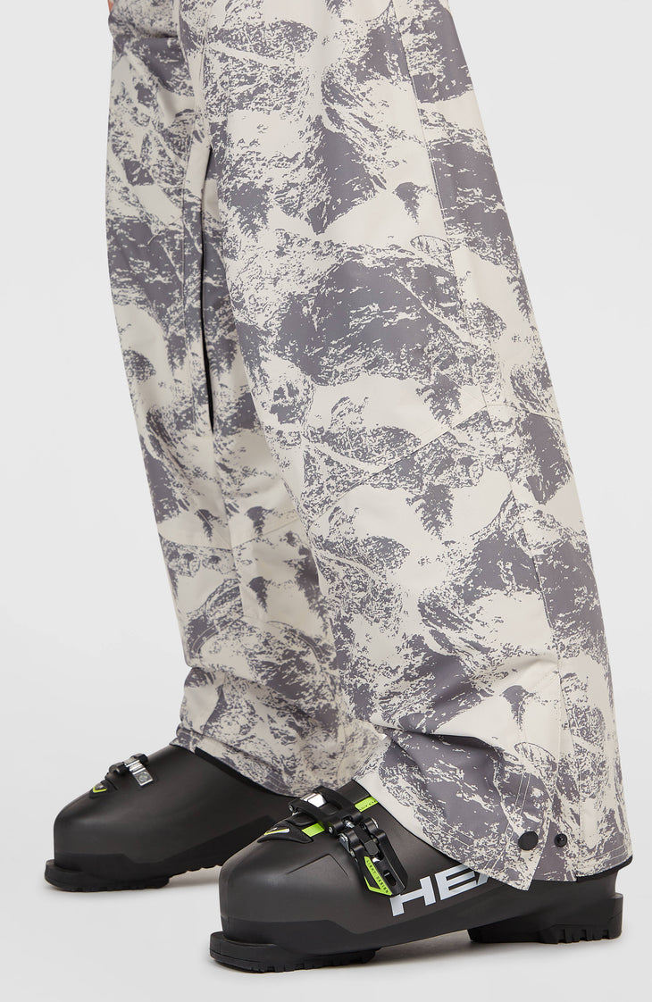 FWC'Peak Bib Skihose | Grey Mountain Landscape