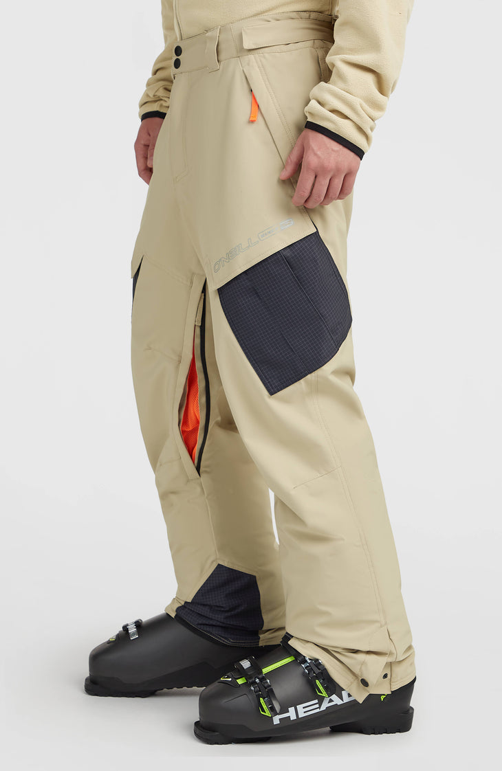 FWC'Peak Cargo-Skihose | Olive Blush Colour Block